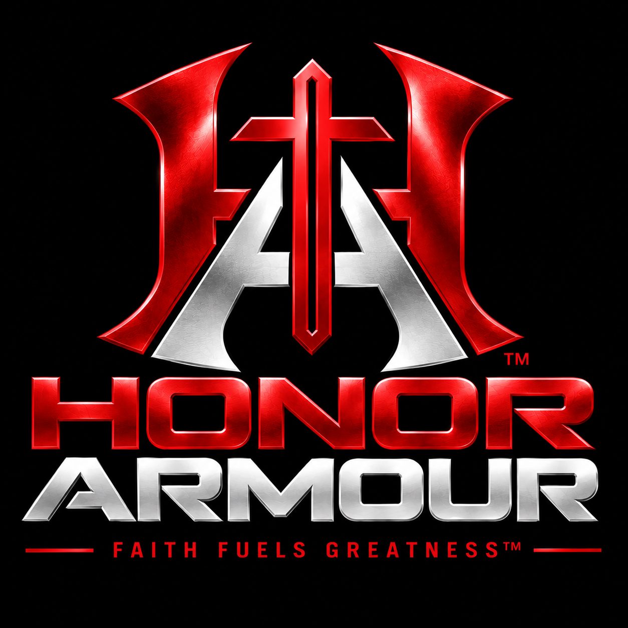 Red and Black Honor Armour channel logo